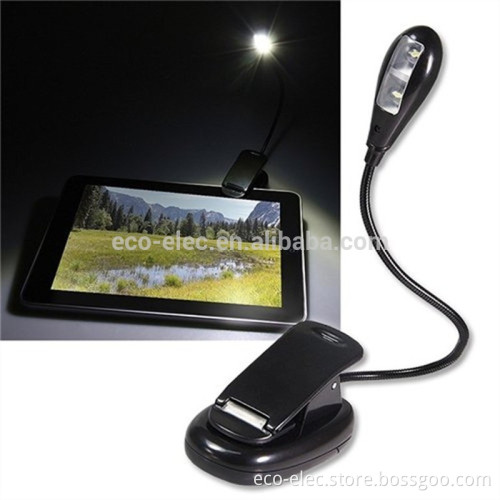 Rechargeable Clip Mini Portable LED Book Reading Light Lamp Flexible USB Novelty Light for Laptop PC Music Stand Light Lamp